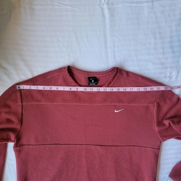 Nike Therma Icon Clash Fleece Crew Neck Sweatshirt Womens Medium M - Picture 9 of 11